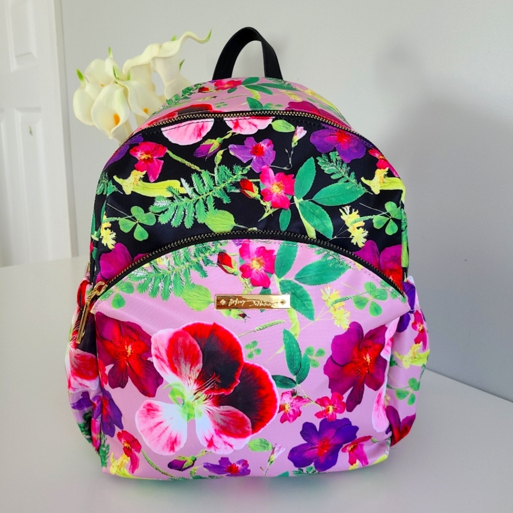 Betsey Johnson Floral Backpack